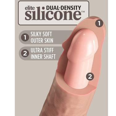 Dildo in Silicone King Cock Elite Doppia Densità Realistico 24,8 cm